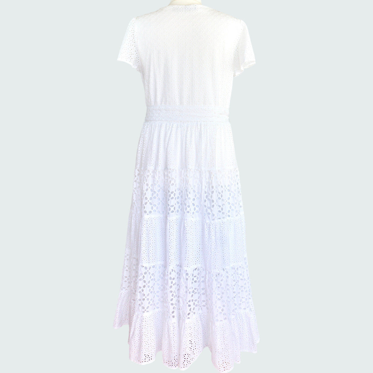 Midikleid mit Lochstickerei 42