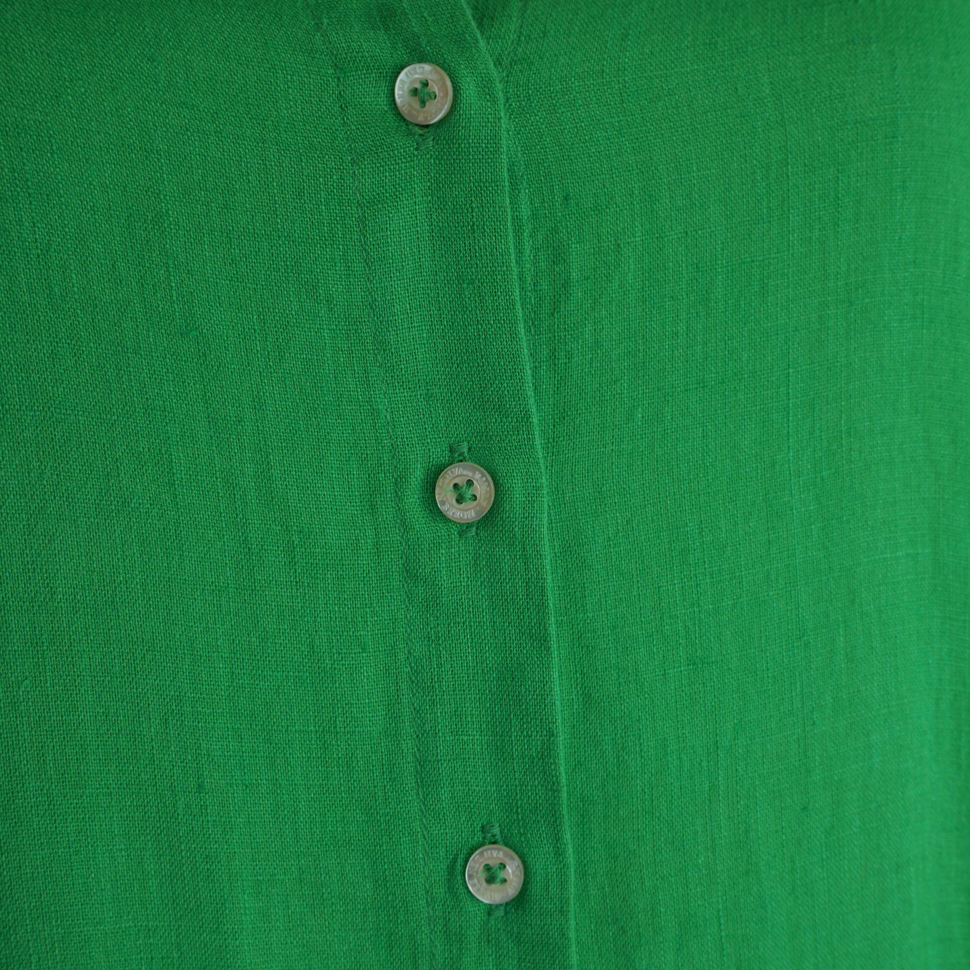 Hemdblusenkleid aus Leinen 46