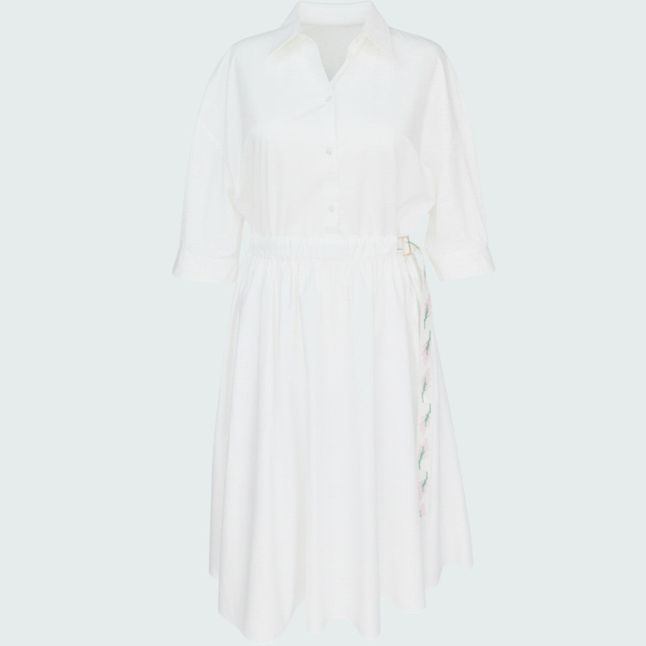 Hemdblusenkleid mit Gürtel 42