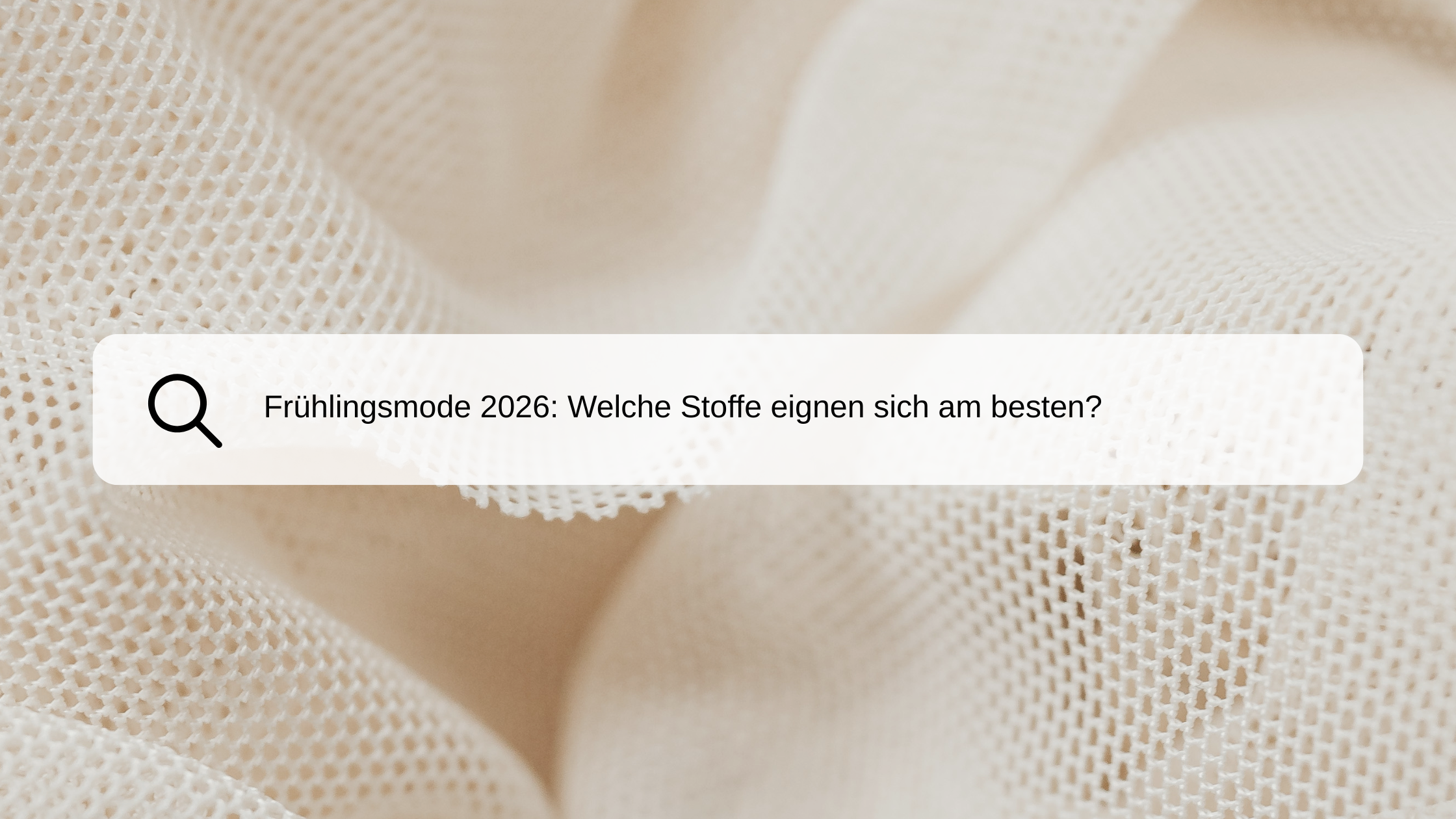 Frühlingsgefühle auf der Haut: Welche Stoffe für die warmen Tage?