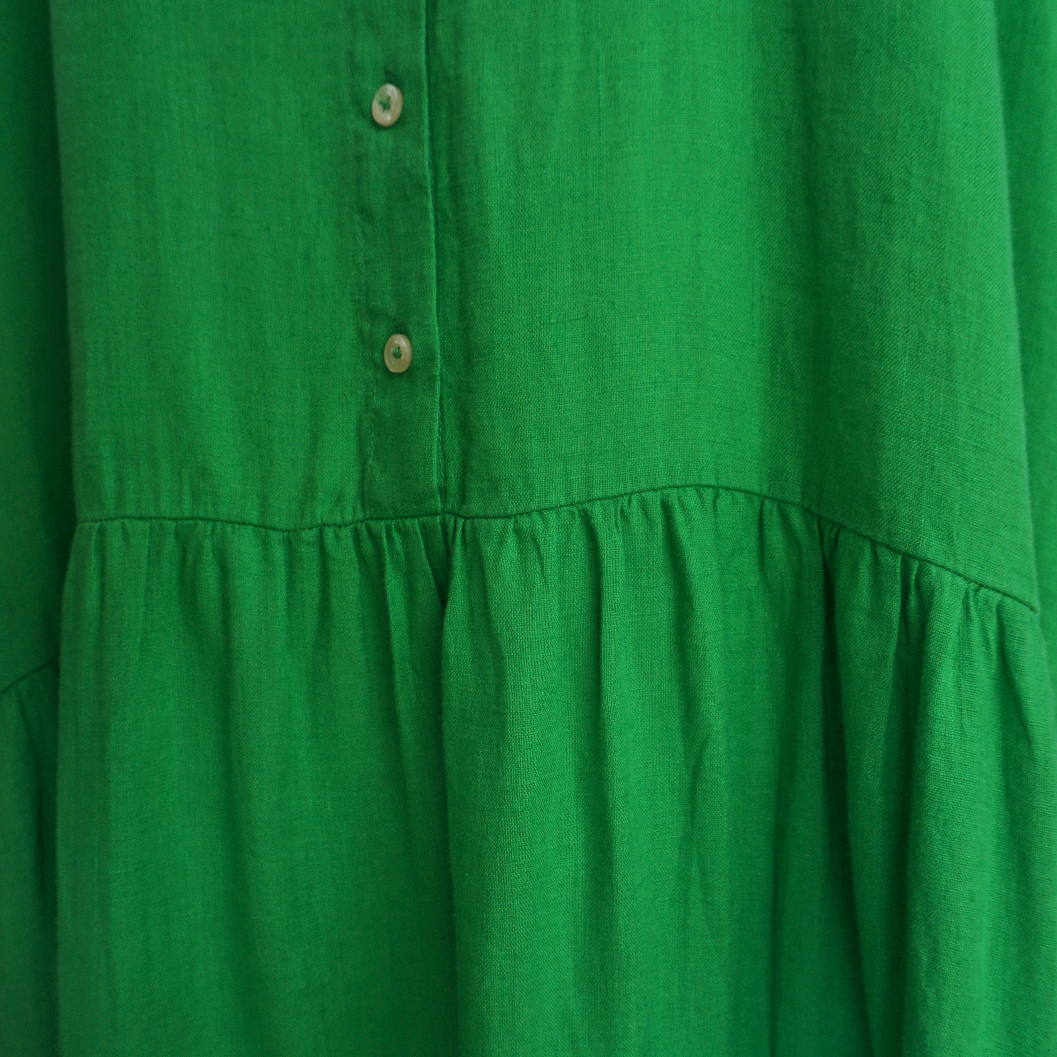 Hemdblusenkleid aus Leinen 46