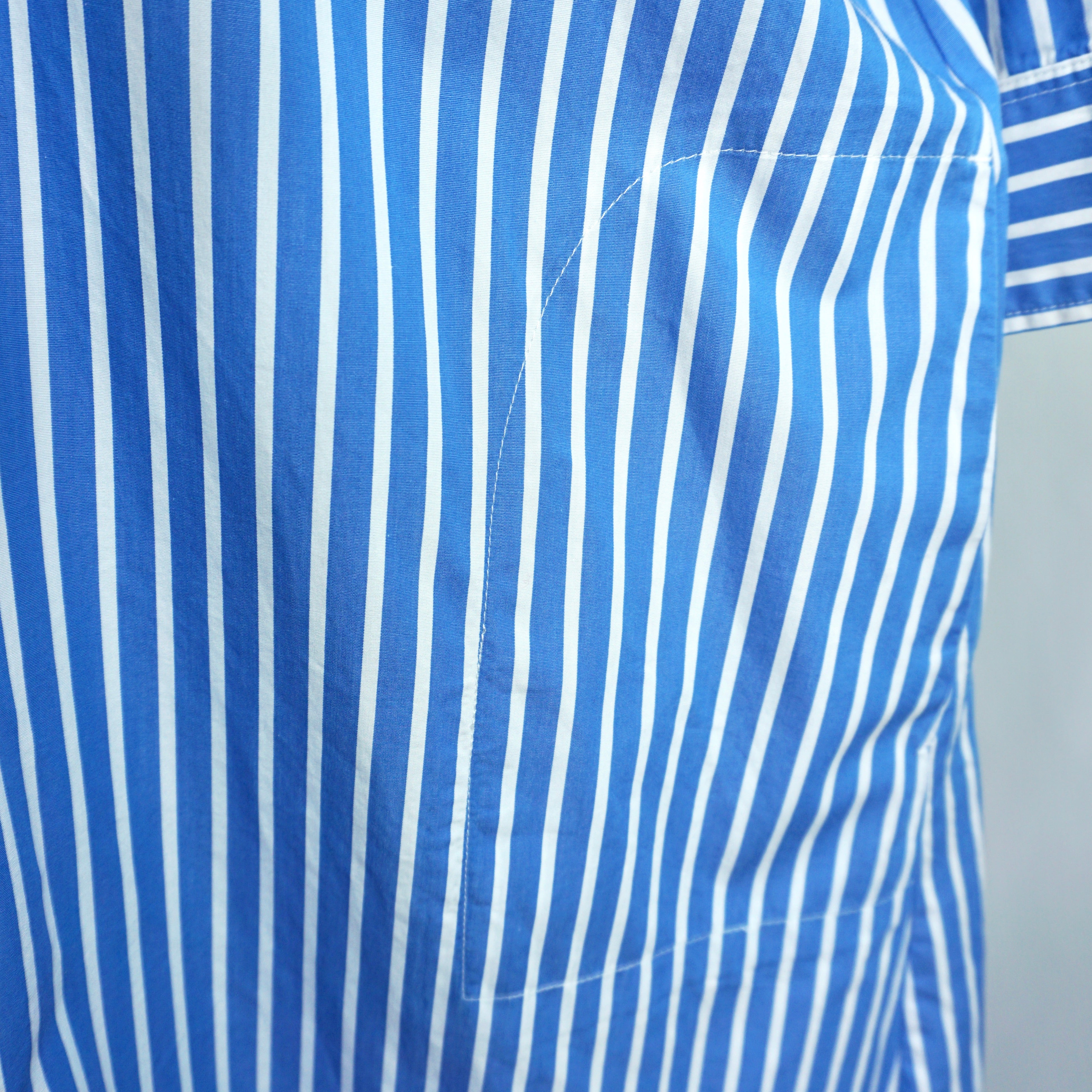 Gestreiftes Hemdblusenkleid 46