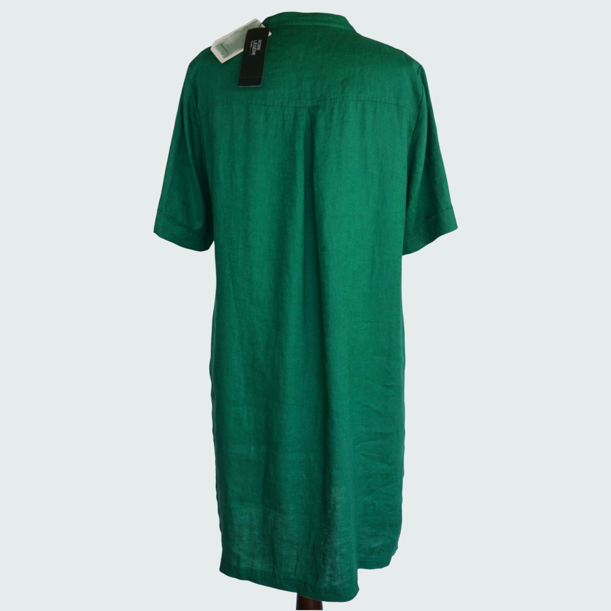 Hemdblusenkleid aus Leinen 46