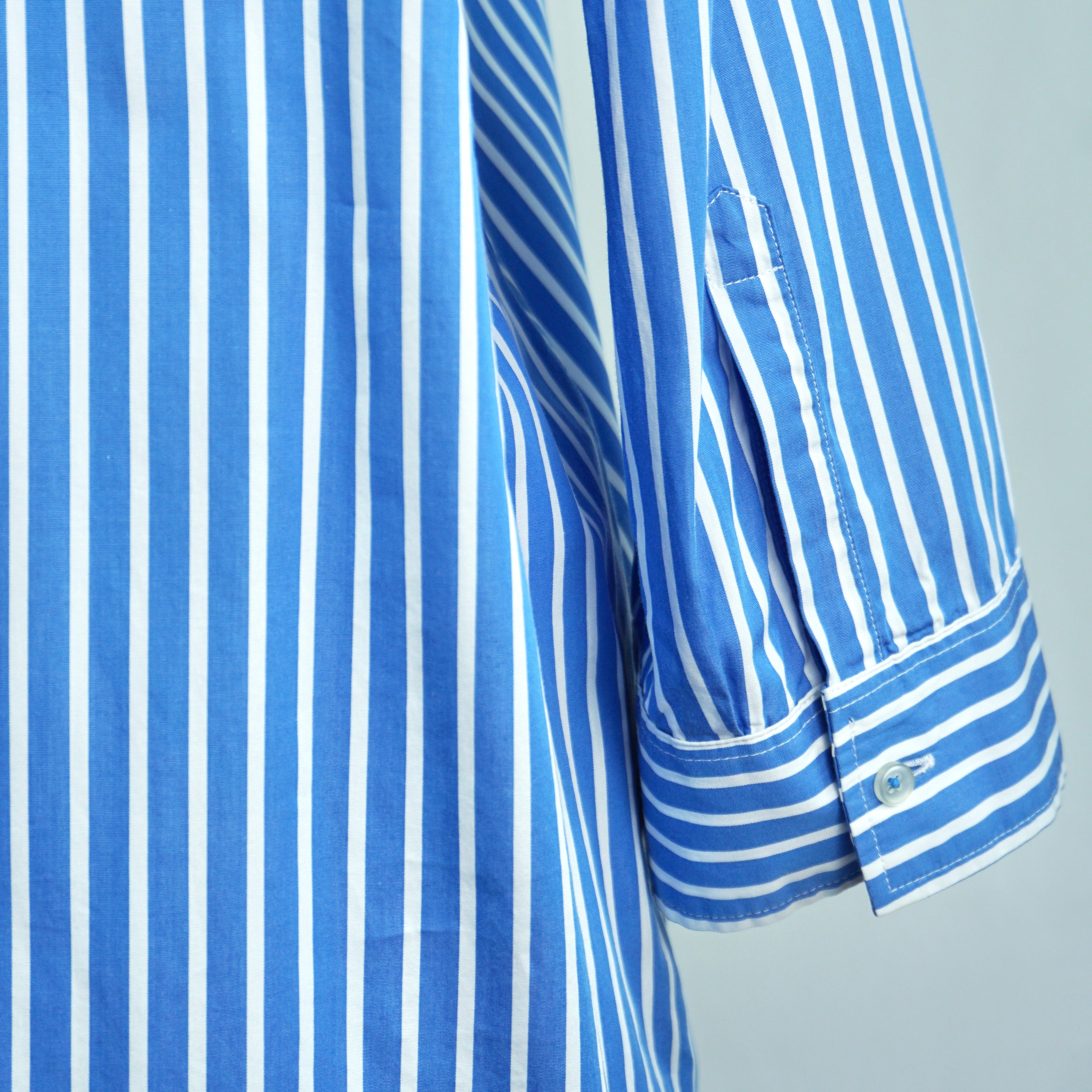 Gestreiftes Hemdblusenkleid 46